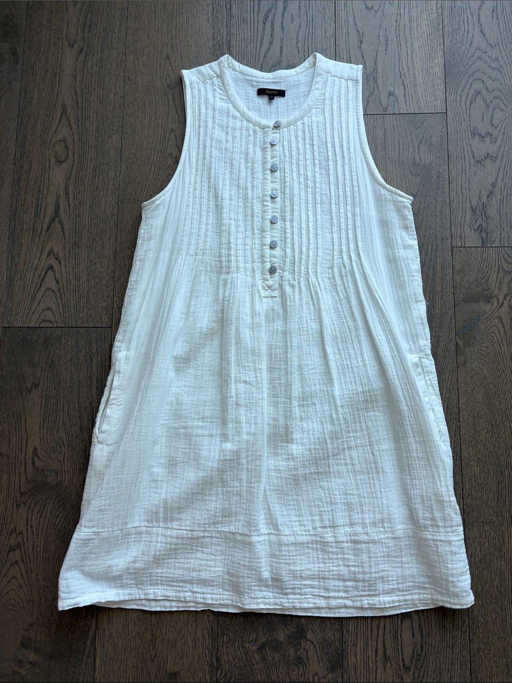 Quince 100% Organic Cotton Gauze Swing Dress